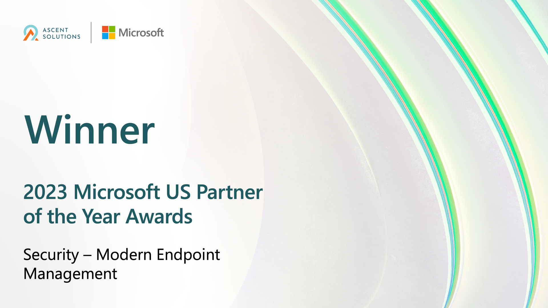 Ascent Recognized as Winner of 2023 Microsoft US Partner of the Year