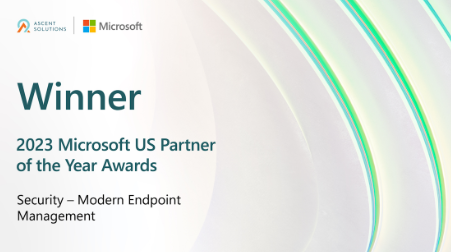 2023 Microsoft US Partner of the Year Awards winner, Security, Modern Endpoint Management